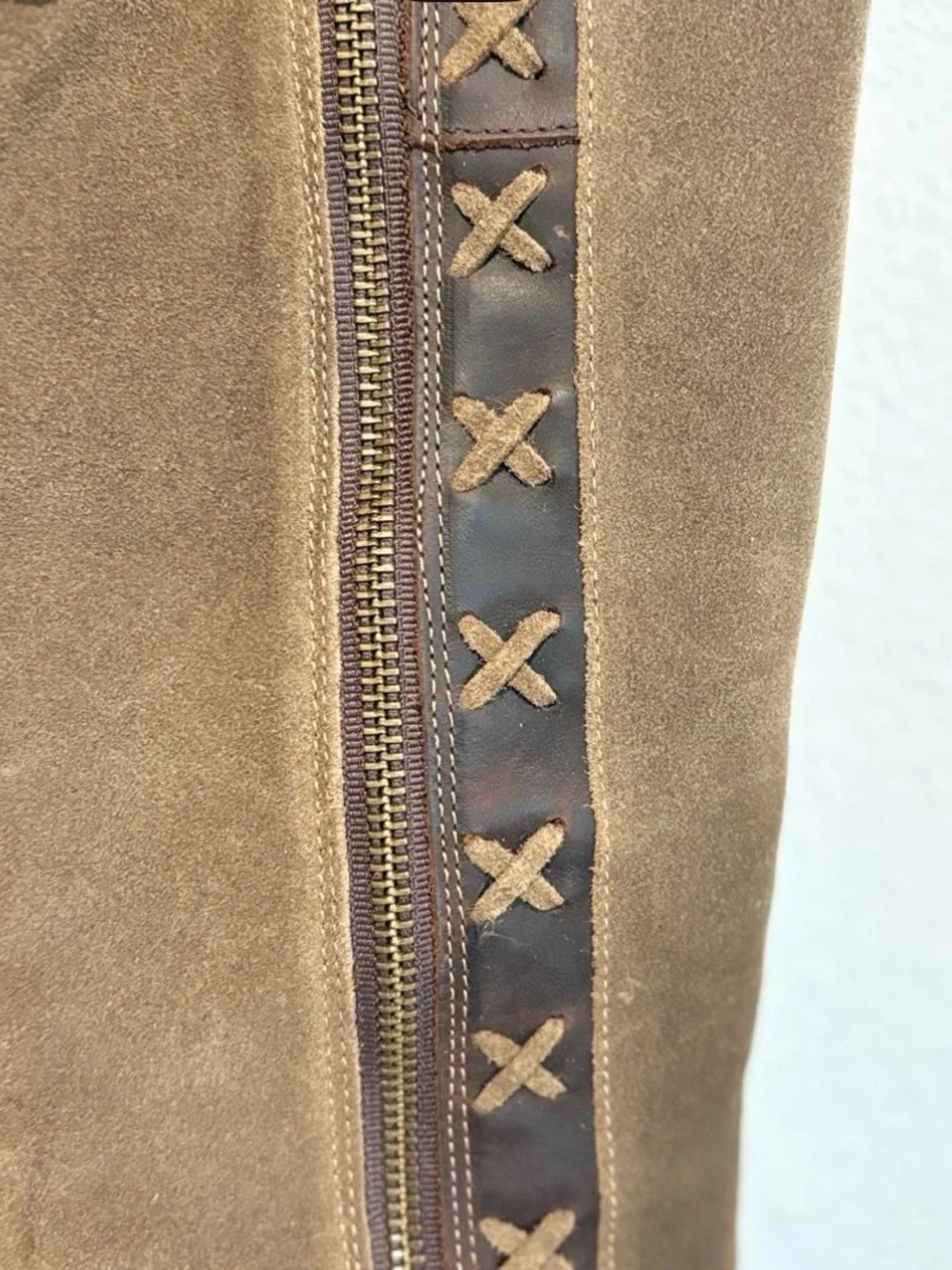Women's Born Alibi Western Brown Suede Knee-High Riding Boots